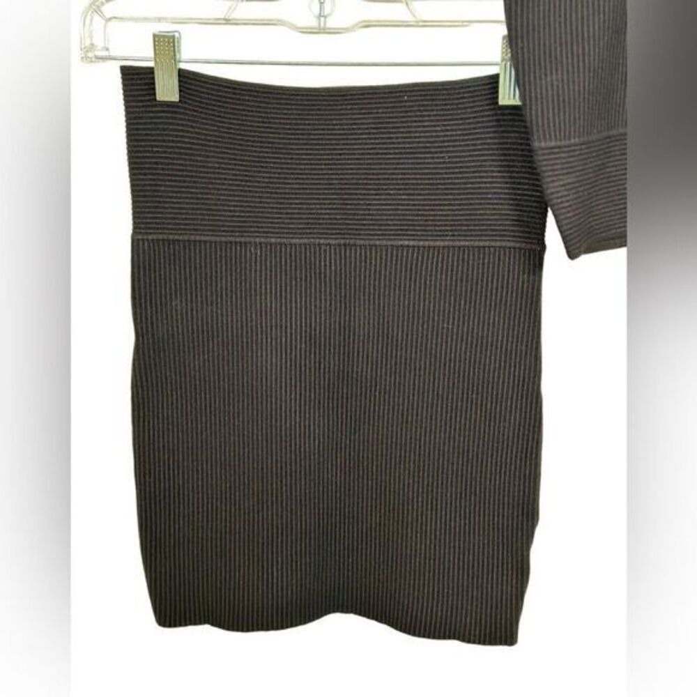 HOUSE OF HARLOW 1960 Crop Top & Pencil Skirt Set S Anthropologie Black bodycon - Picture 4 of 13